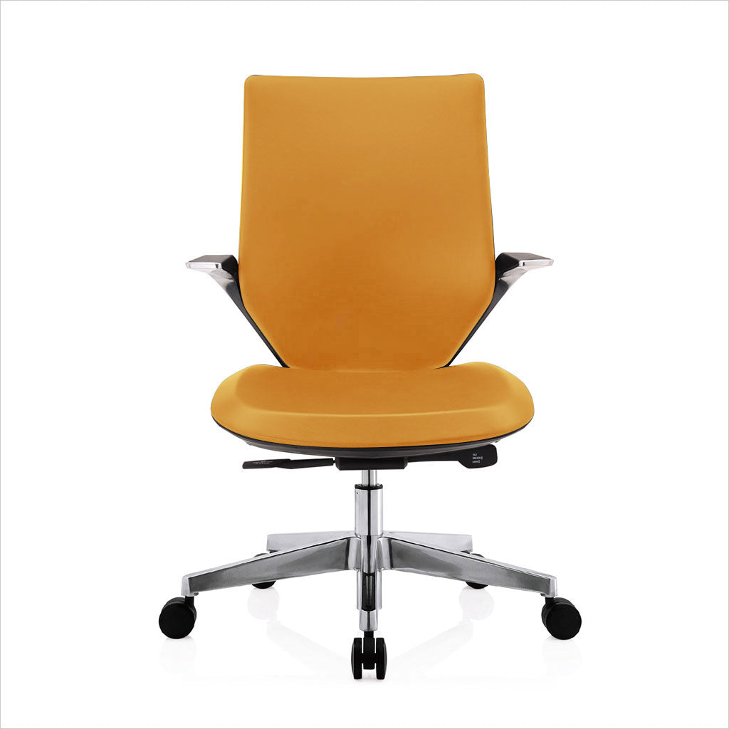low back office chair with castors