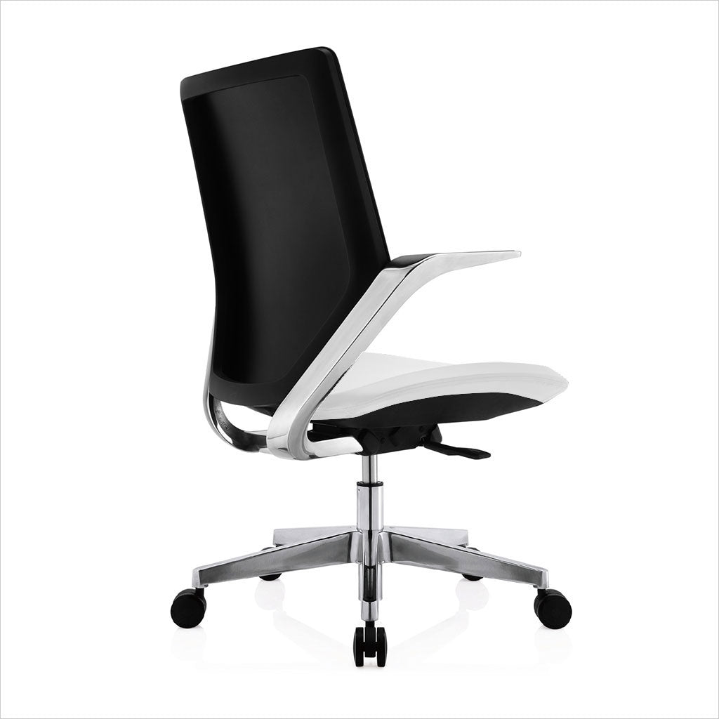 low back office chair with castors