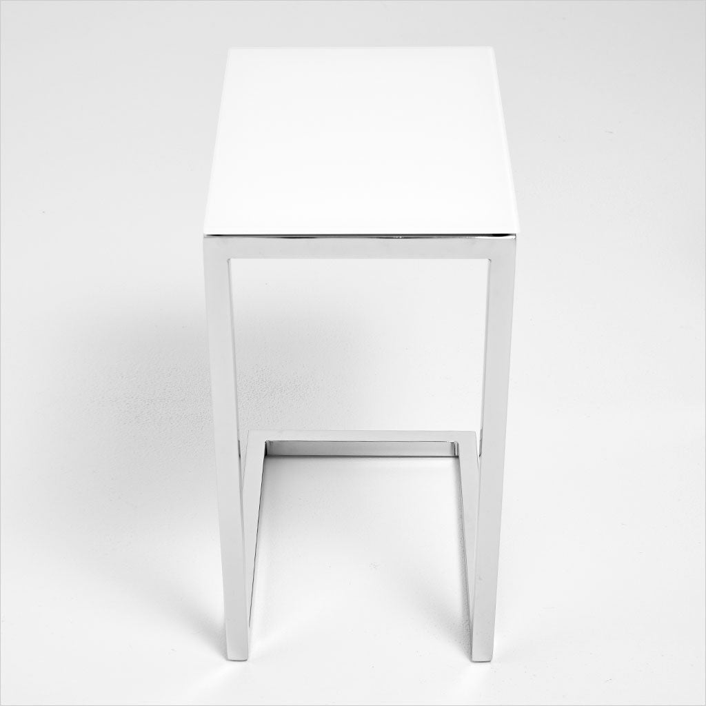 cantilevered accent table