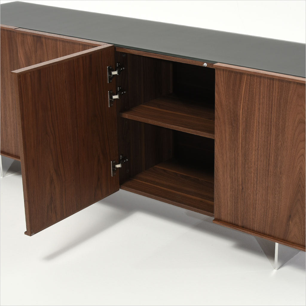 4-door buffet with glass top