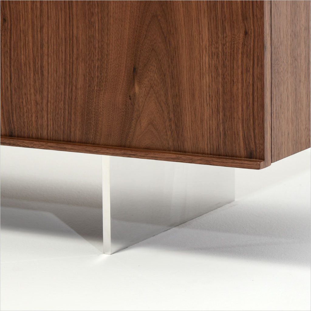 4-door buffet with glass top