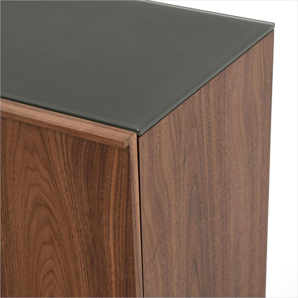 4-door buffet with glass top