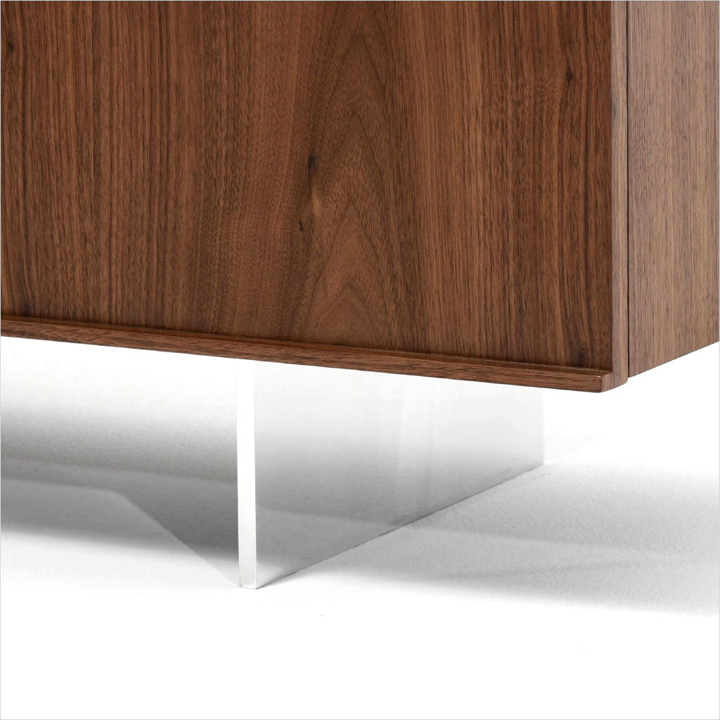 4-door buffet with glass top