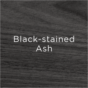black stained ash wood swatch