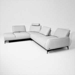 leather sectional with adjustable backs