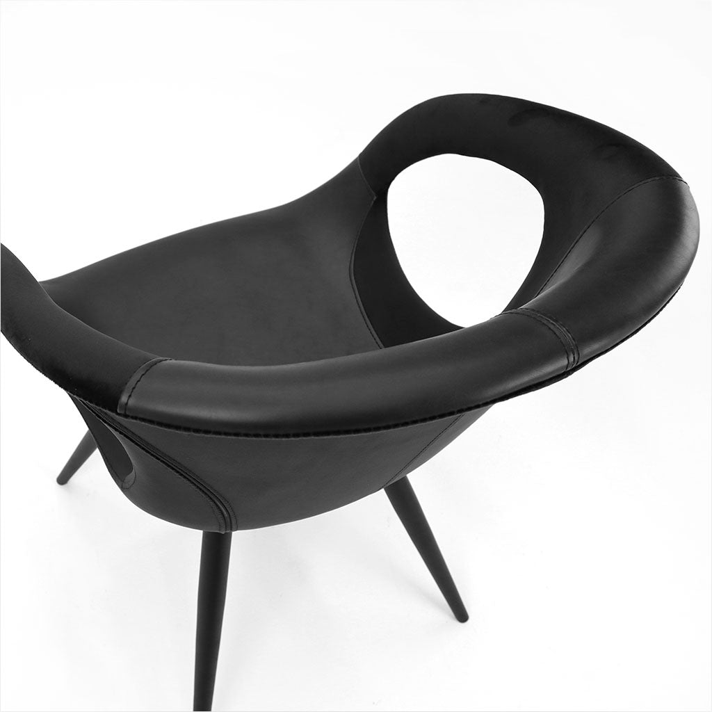 black dining chair