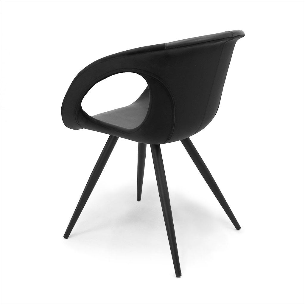 black dining chair