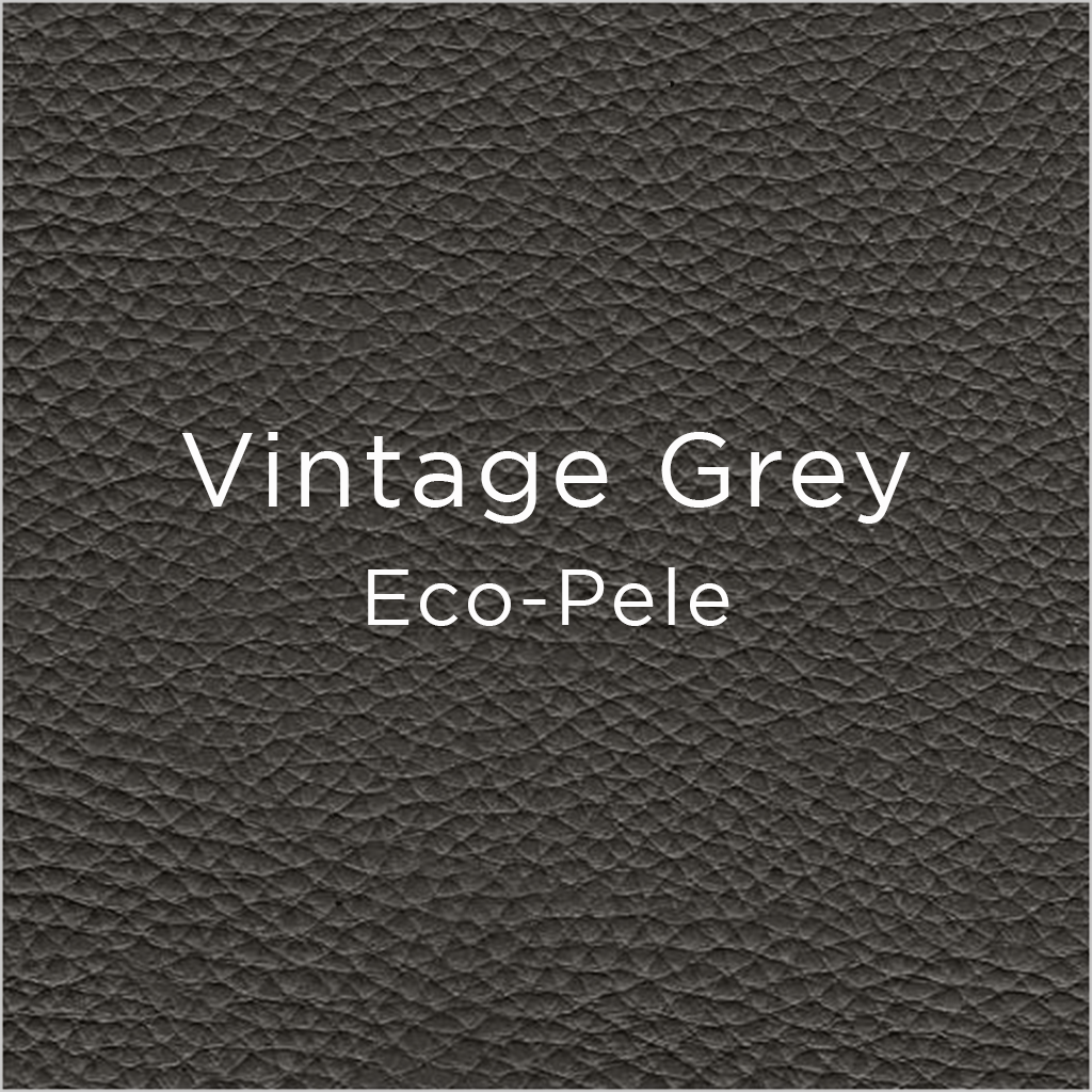 vintage grey eco-pele leather swatch