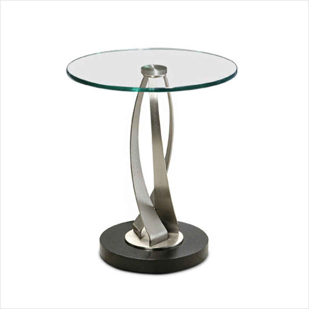round glass top accent table