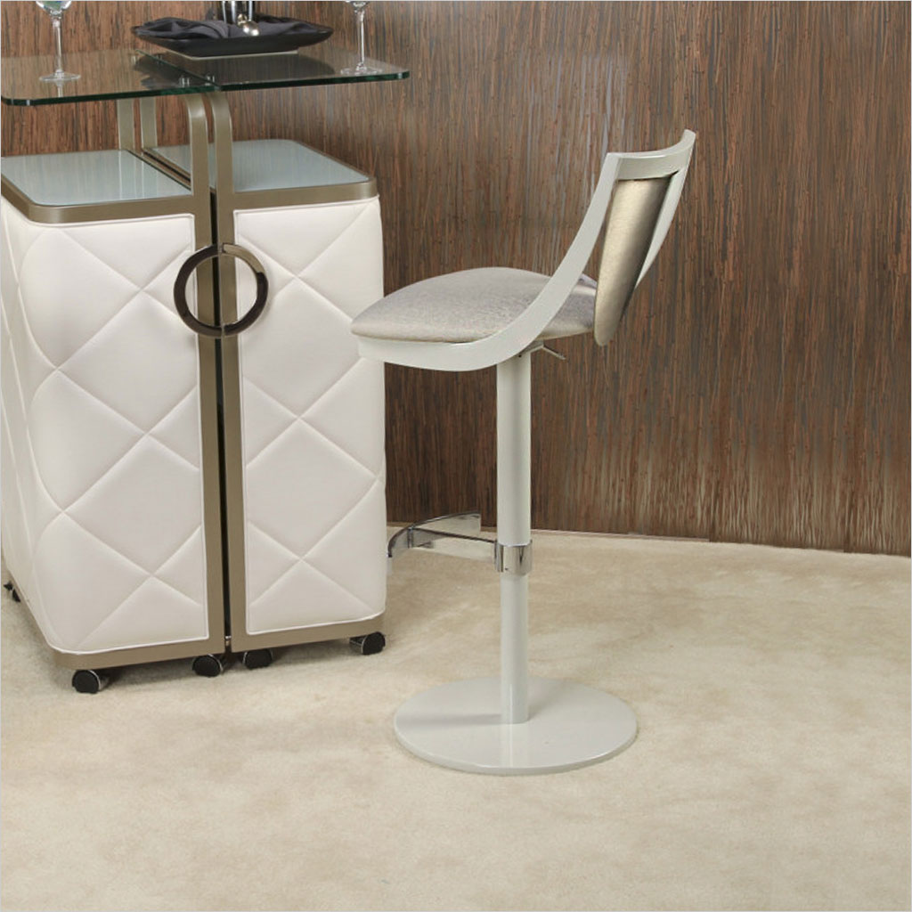 adjustable barstool with pedestal base