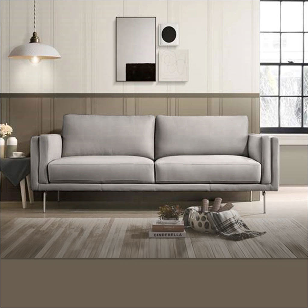 leather 2-seater sofa
