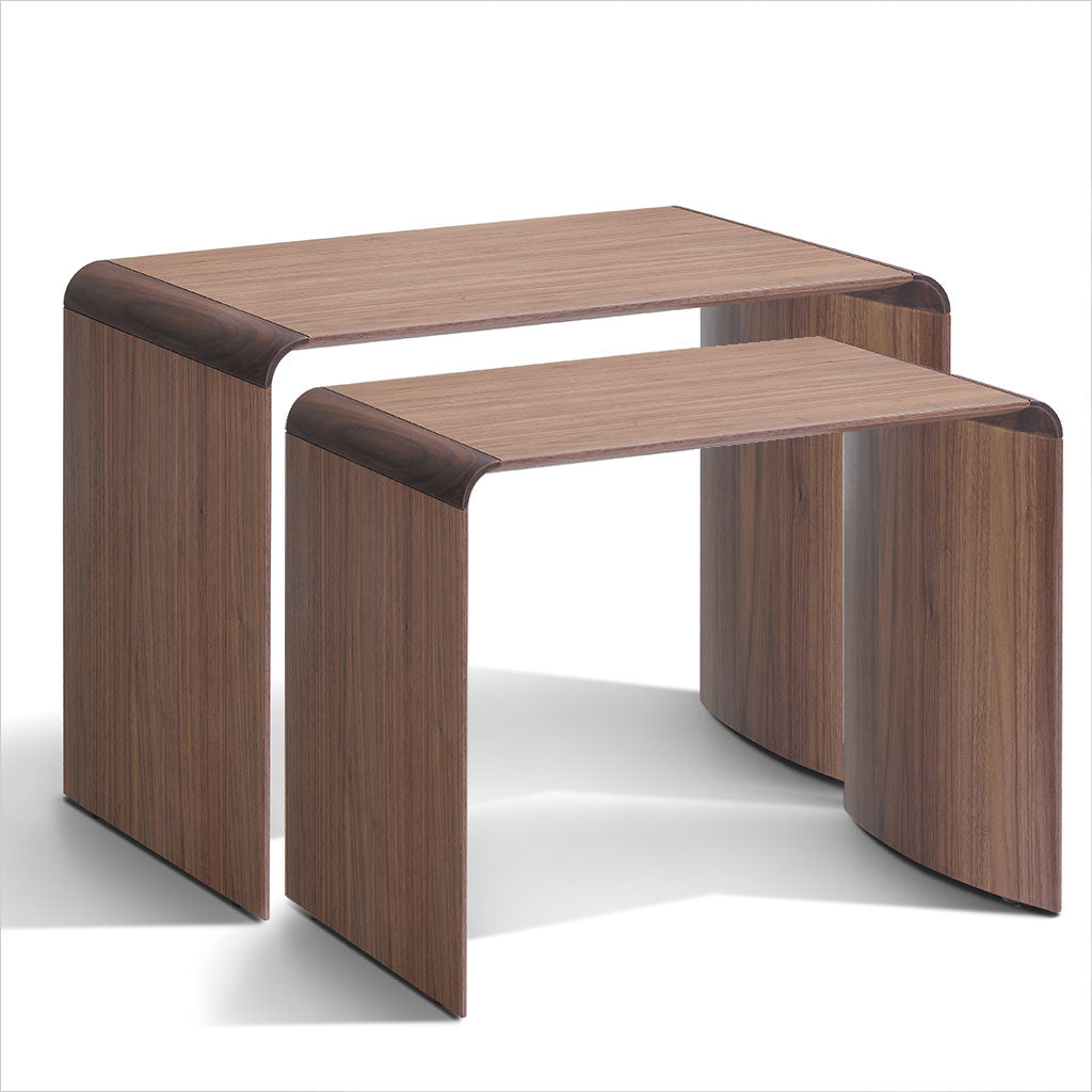 walnut nesting tables