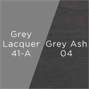 grey lacquer and grey ash wood swatch