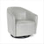 swivel accent chair in leather