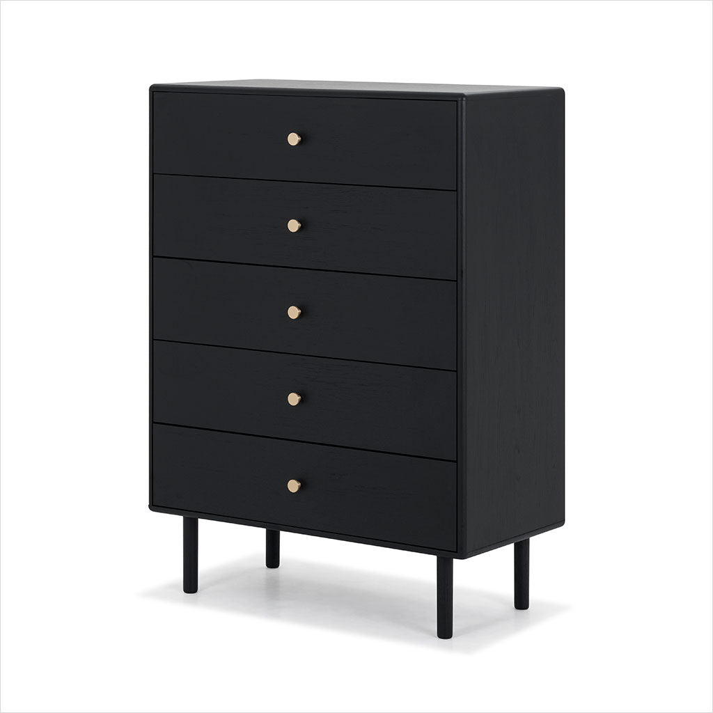 Lucerne High Chest - Black