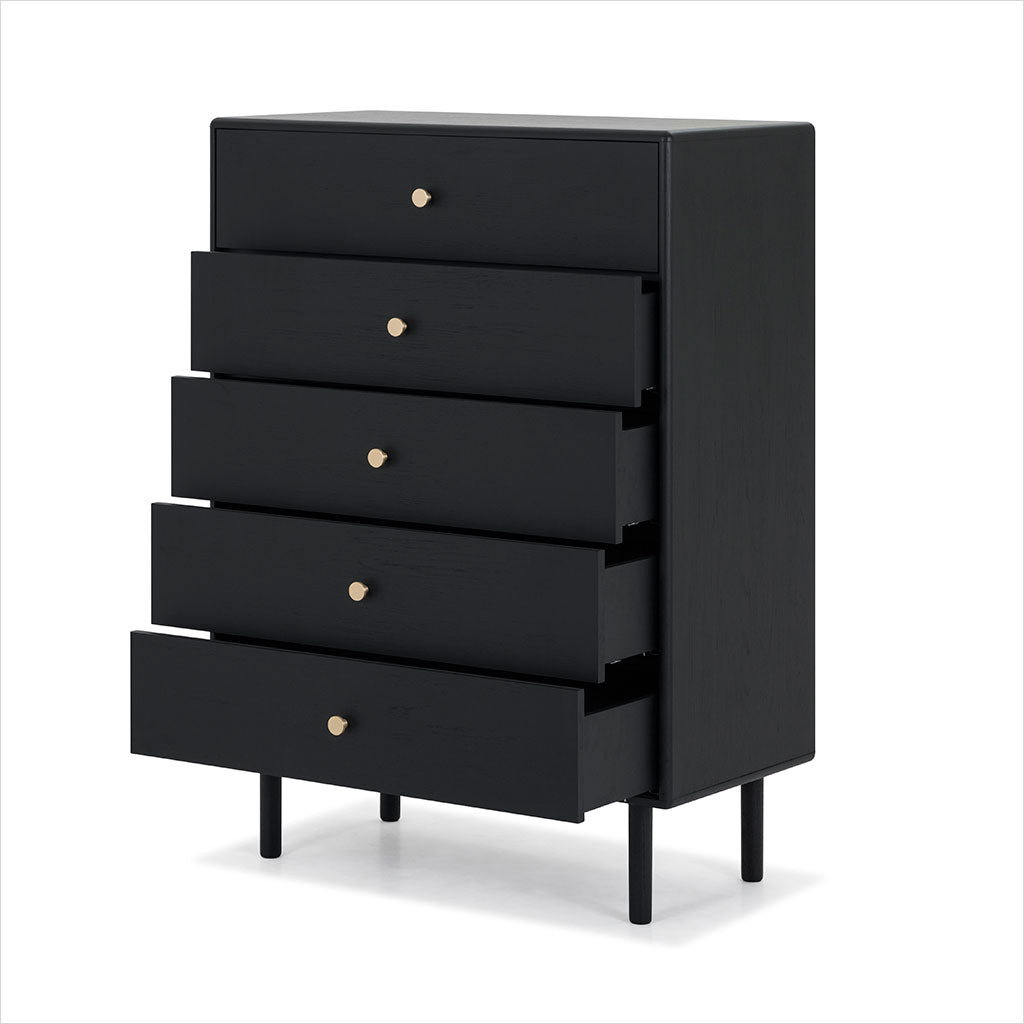 Lucerne High Chest - Black