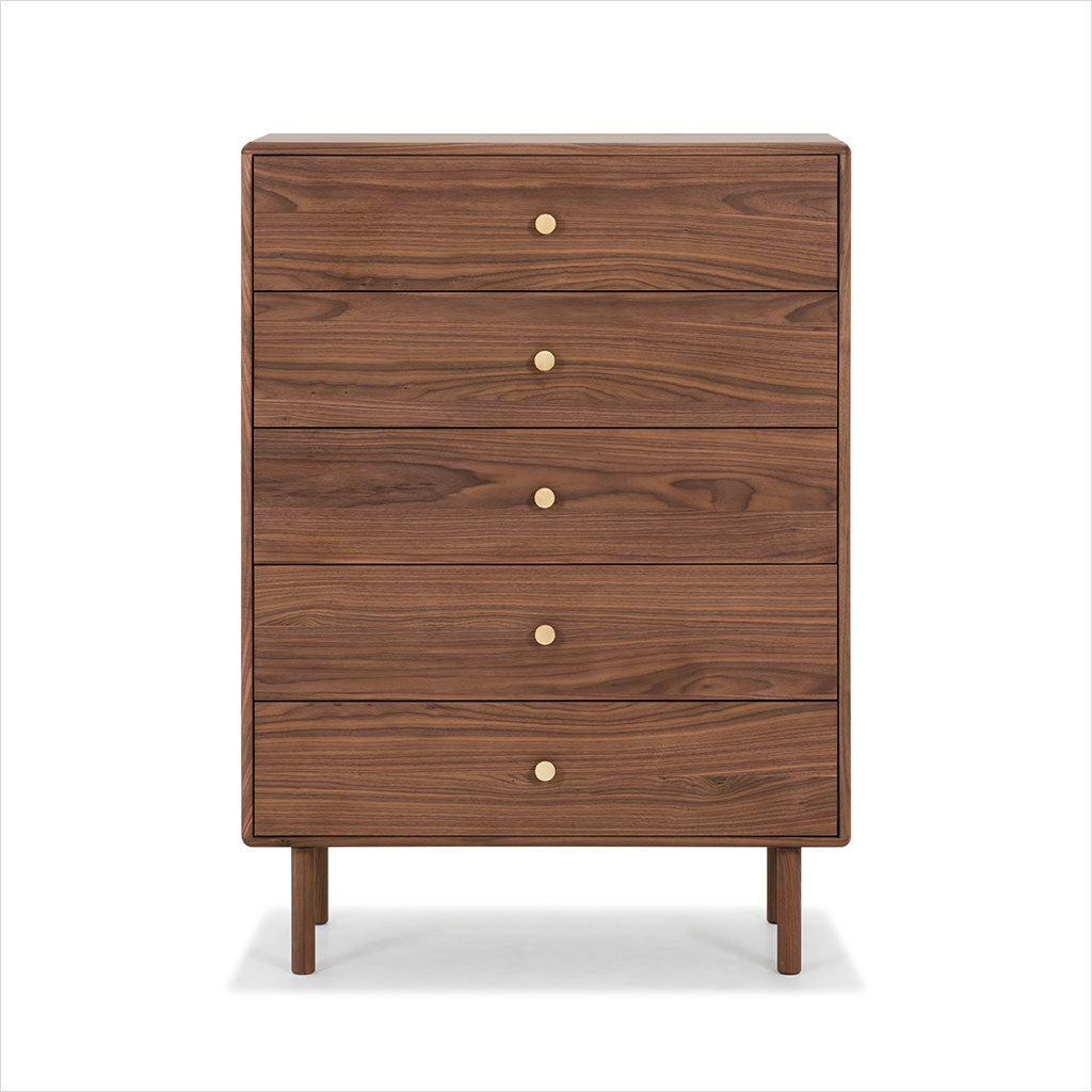 Lucerne High Chest - Walnut