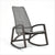 outdoor rocker with woven rope seating