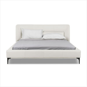 fabric upholstered platform bed