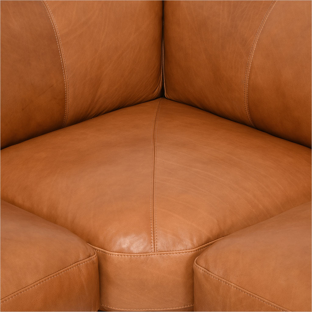 leather sectional with metal legs
