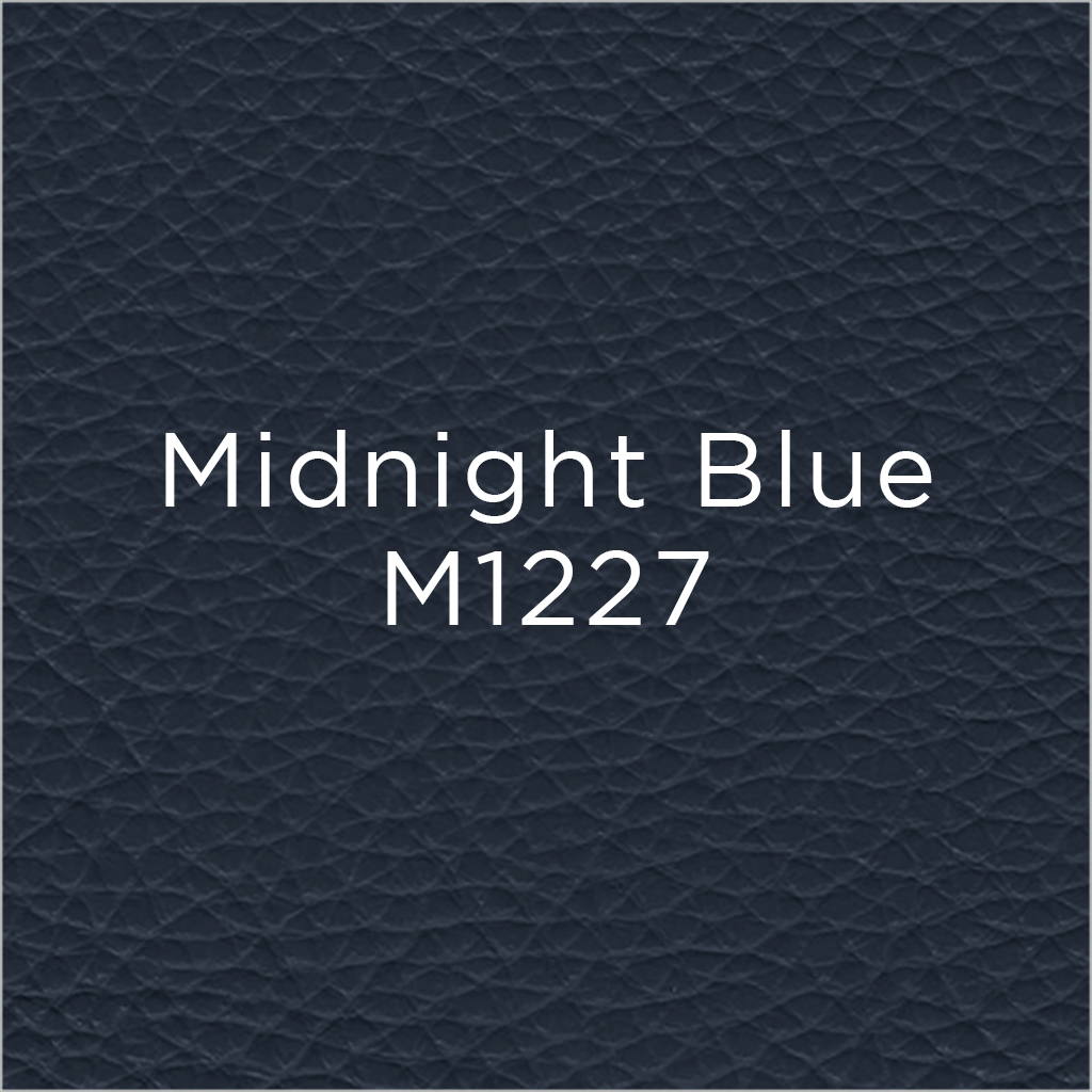 midnight blue leather swatch