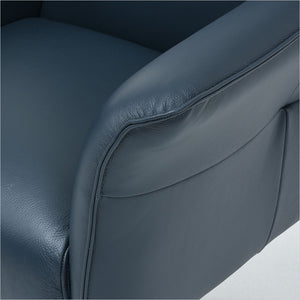 swivel armchair in leather