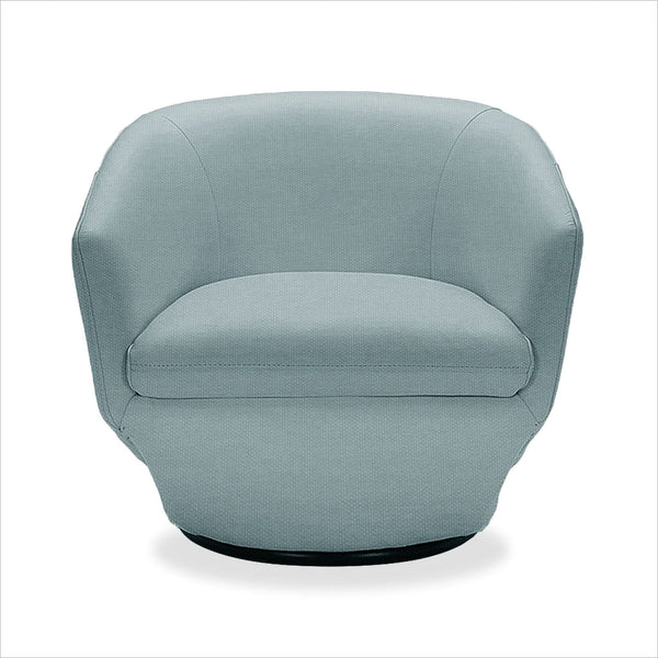 Capri Swivel Chair Aqua Fabric Scan Design Modern and