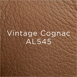 vintage cognac leather swatch