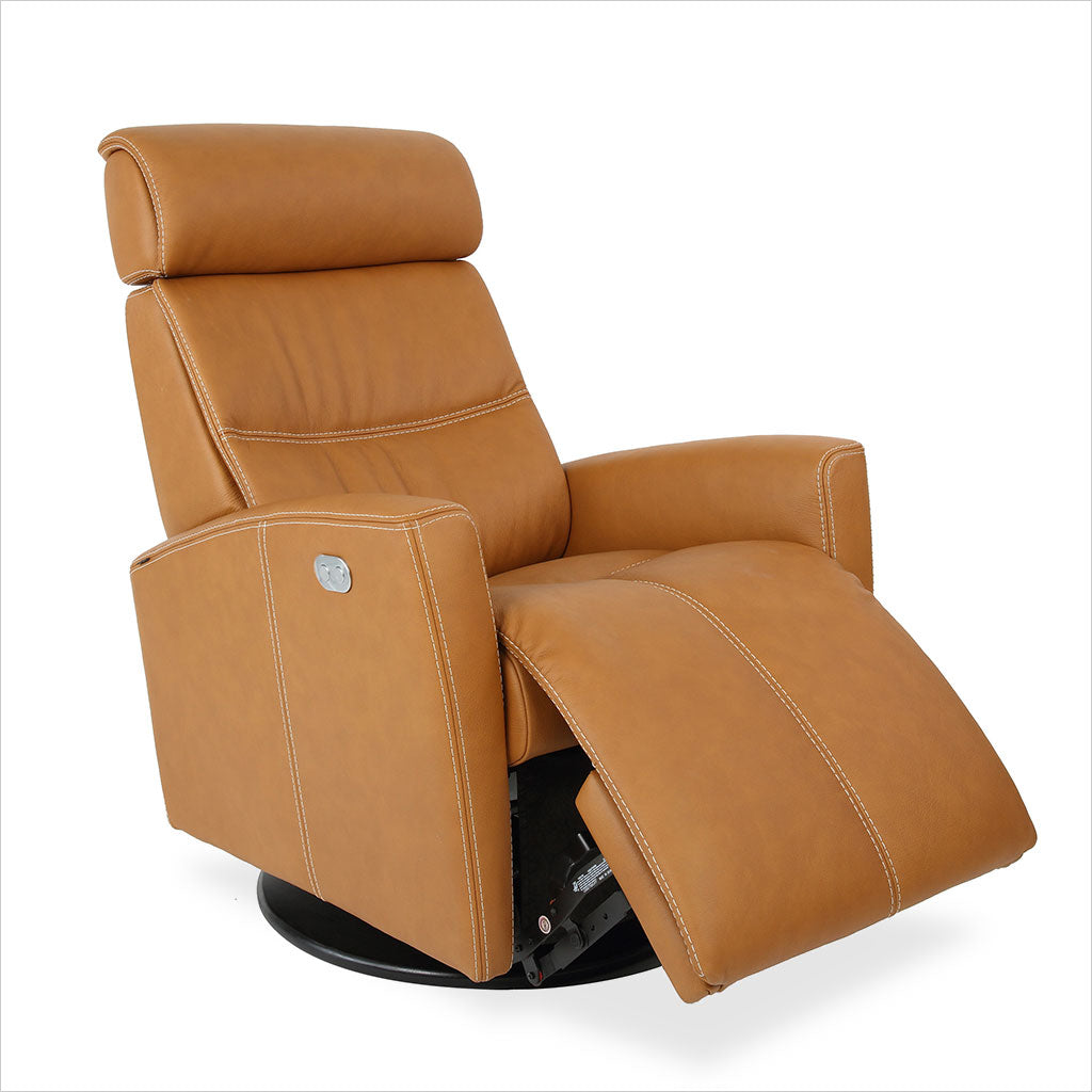 motorized leather recliner