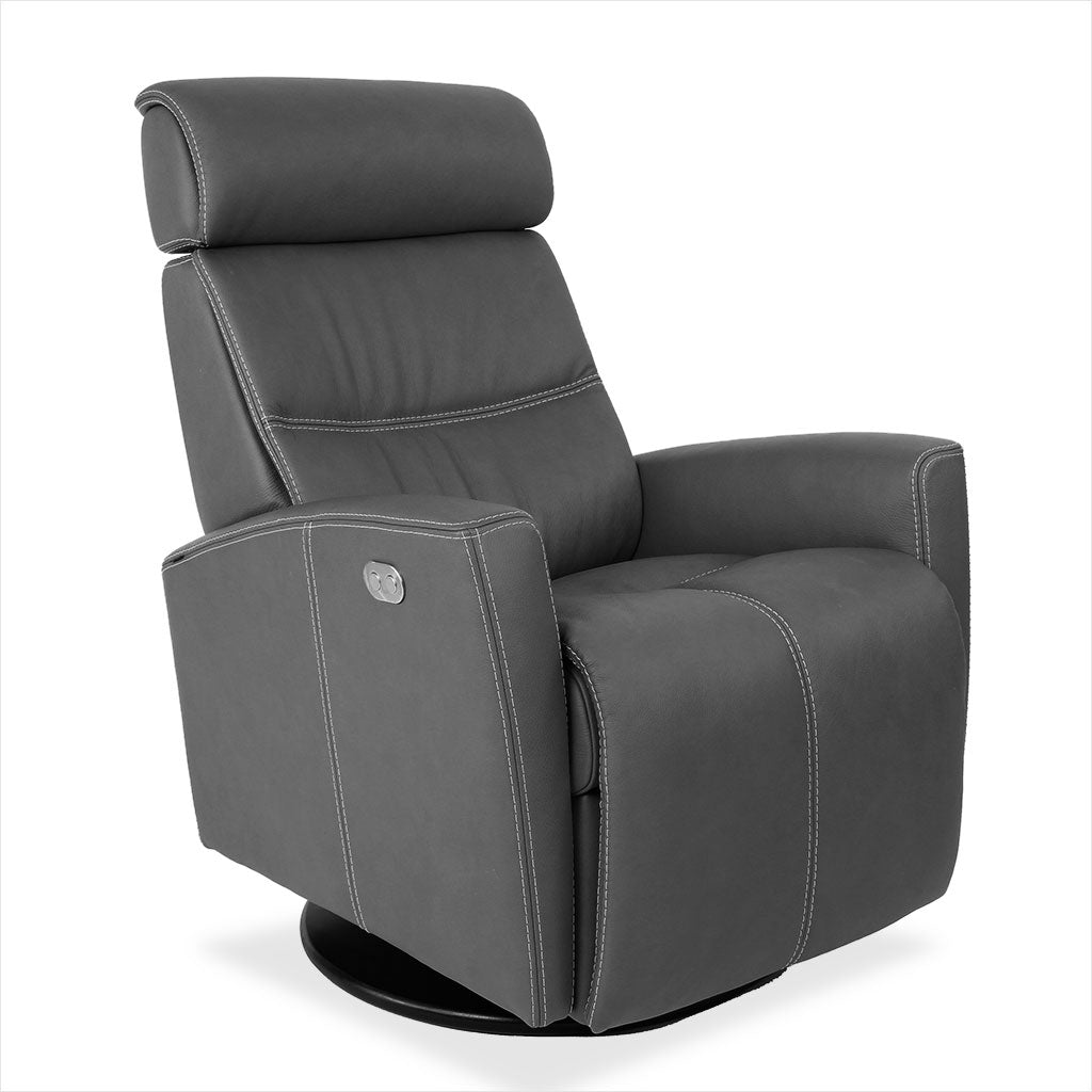 motorized leather recliner