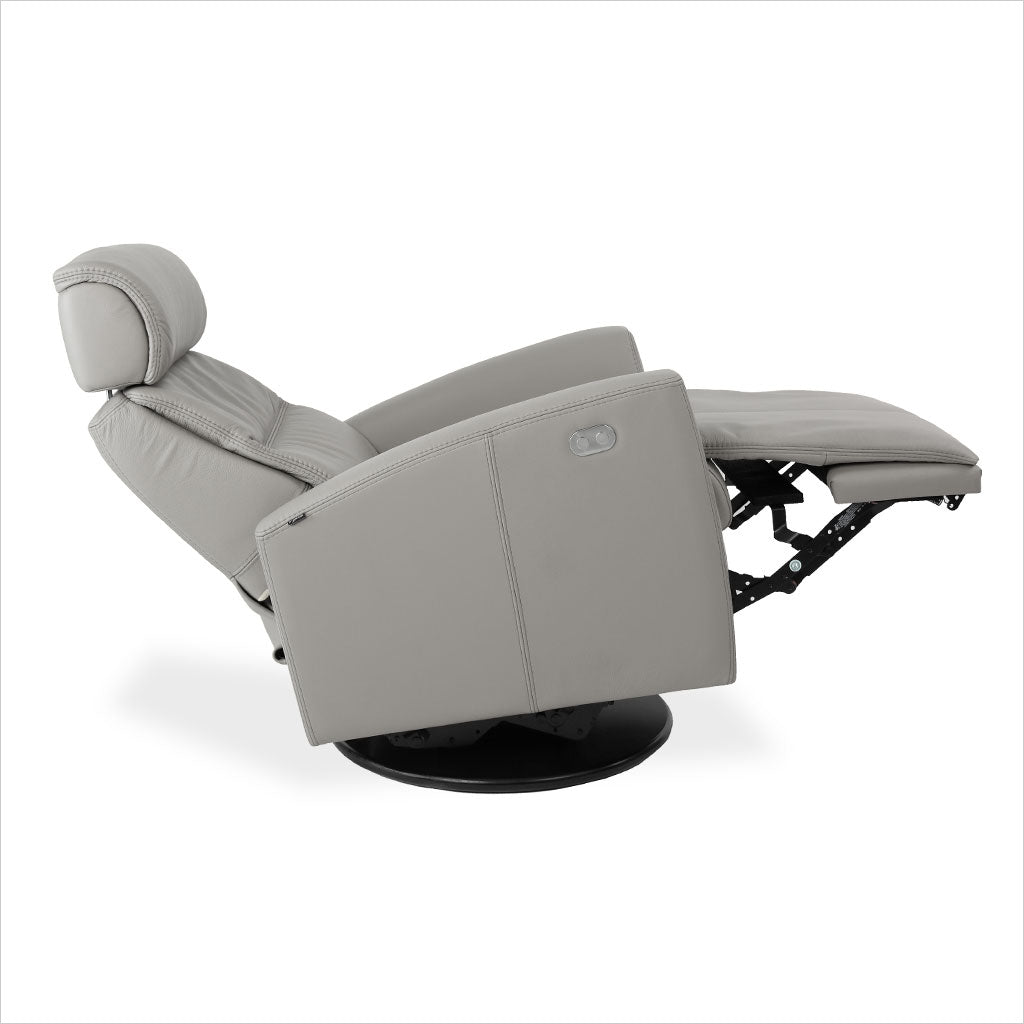 motorized leather recliner