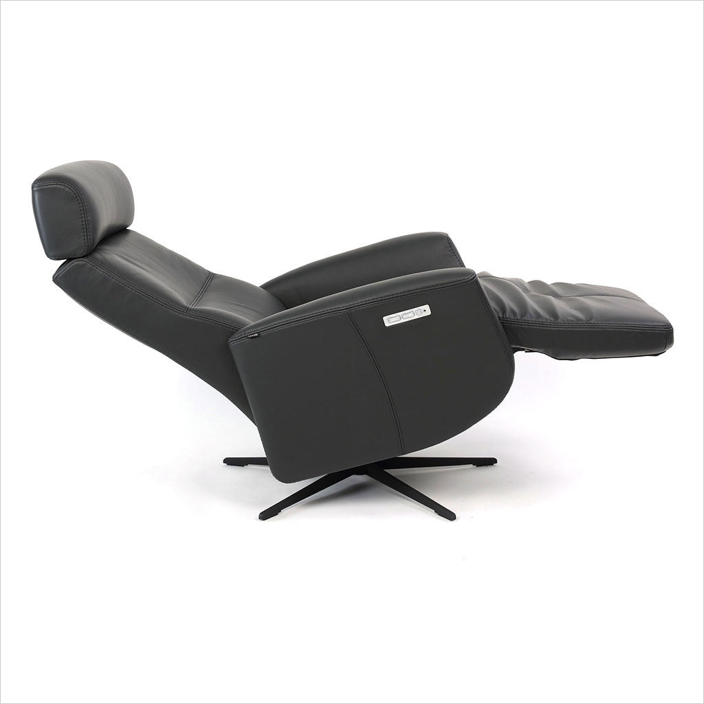 leather recliner with star base