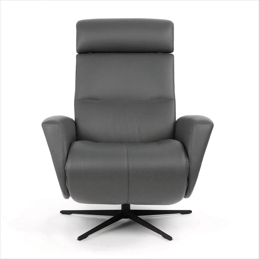 leather recliner with star base