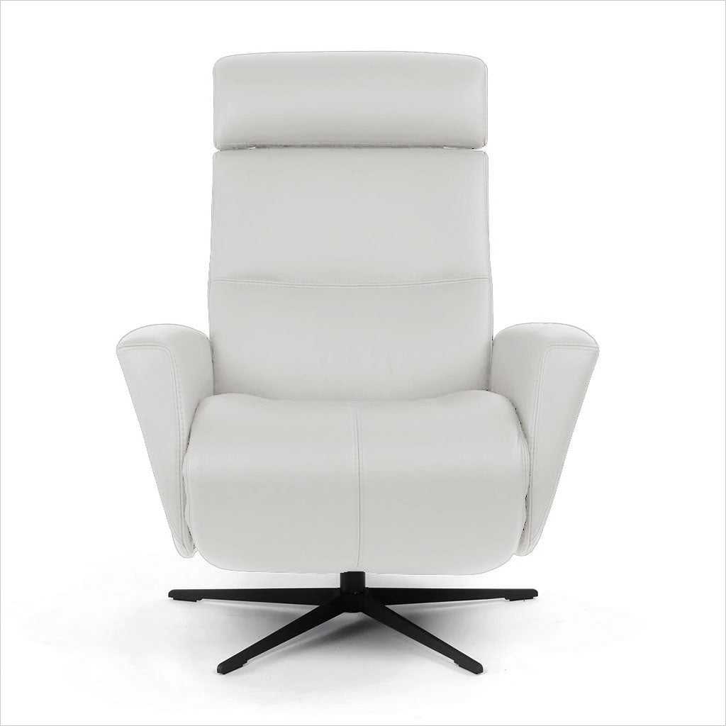 leather recliner with star base