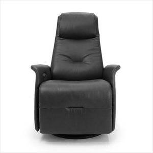grey leather recliner