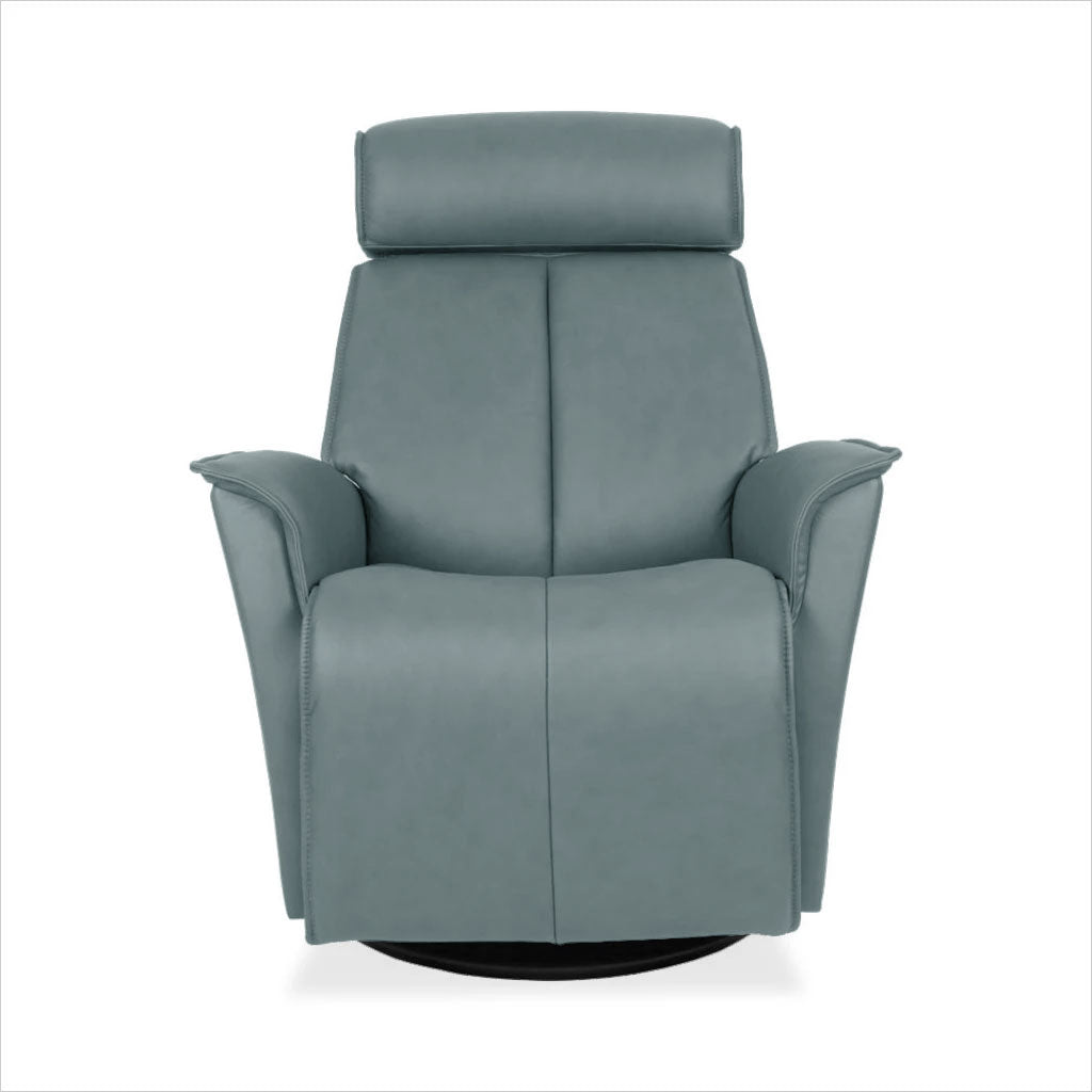 leather recliner with swivel base