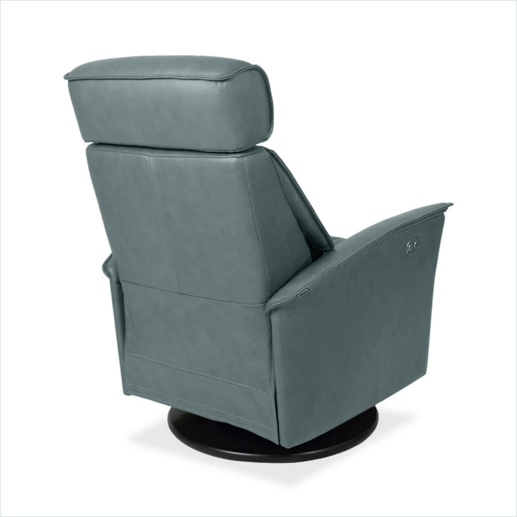 leather recliner with swivel base