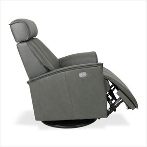 leather recliner with swivel base