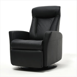 leather recliner with swivel base