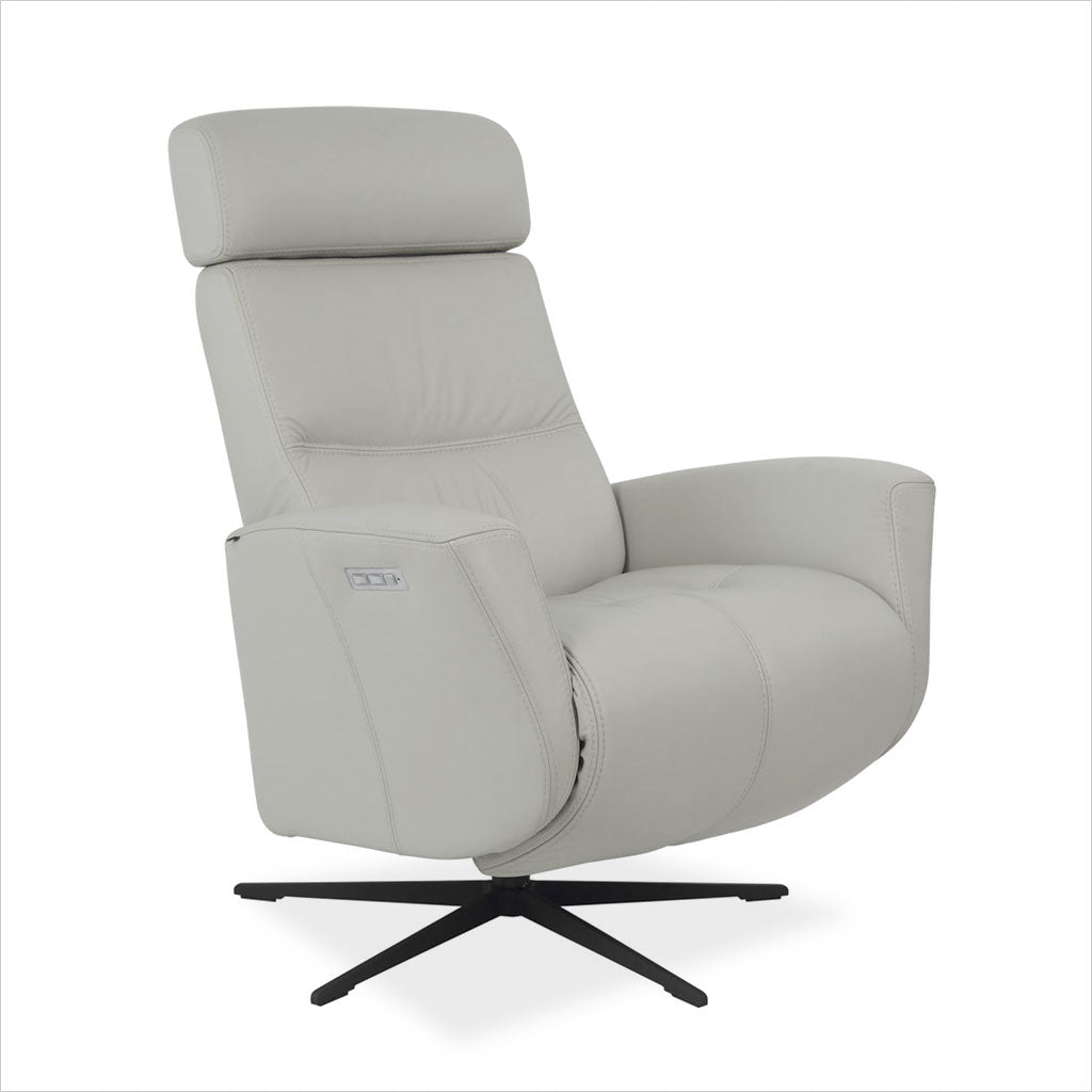 leather recliner with star base