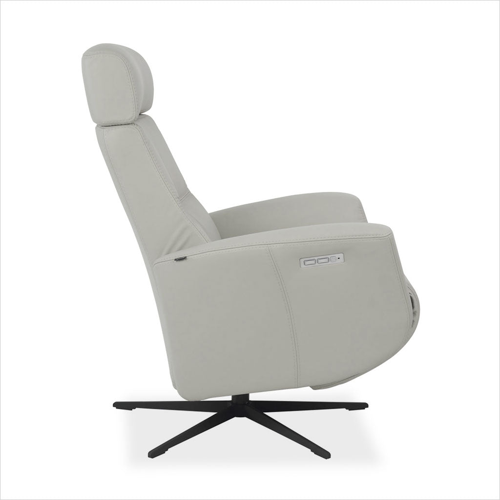 leather recliner with star base