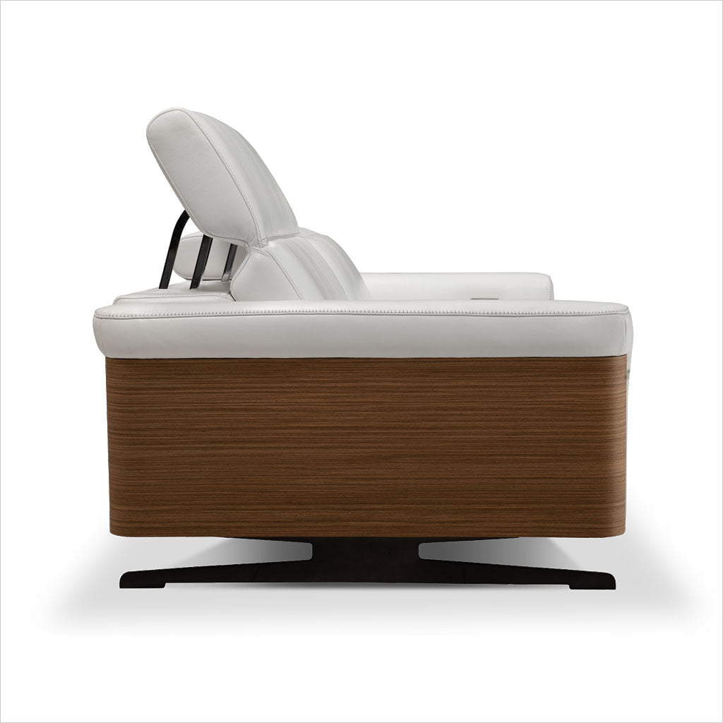 leather sofa with reclining seats