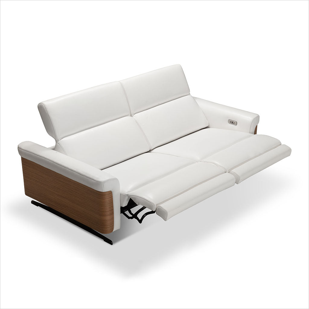 leather sofa with reclining seats