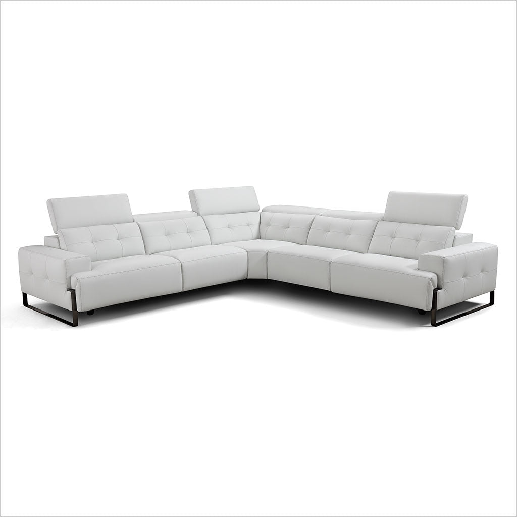 off-white leather sectional