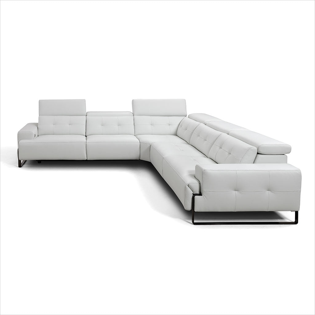 Off white leather sectional Clearance