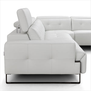 off-white leather sectional
