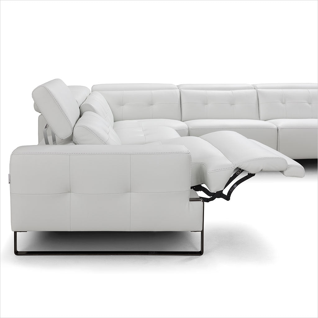 off-white leather sectional