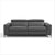 dark grey leather recliner sofa