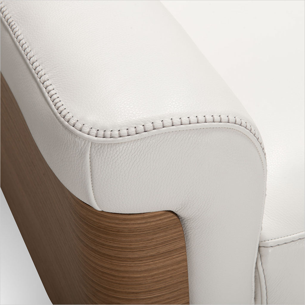 leather sofa with reclining seats