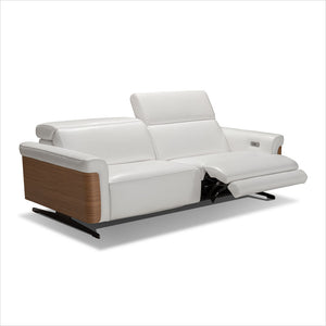 leather sofa with reclining seats